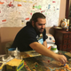 The teacher at work.